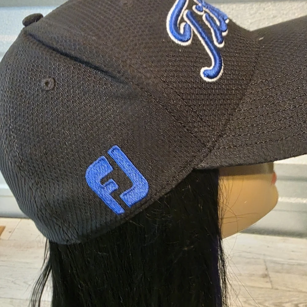 Titleist Black Cap with Blue Embroidery